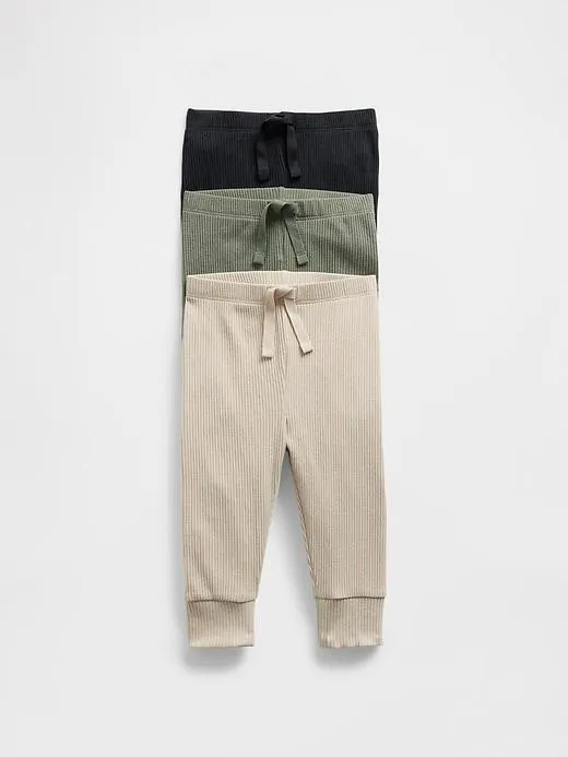 Baby First Favorites TinyRib Pants (3-Pack)