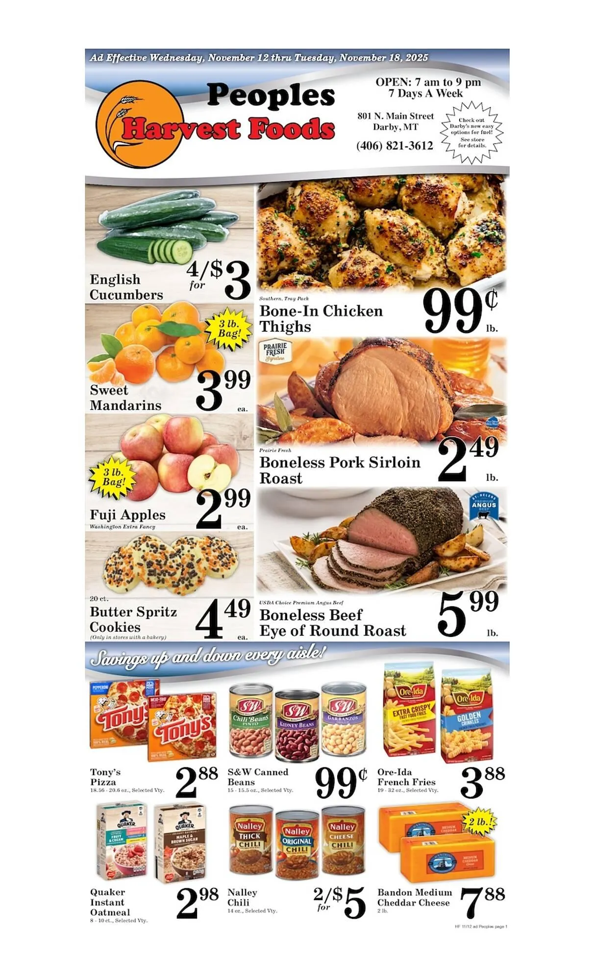 Weekly ad Harvest Foods weekly ad from November 12 to November 18 2025 - Page 1