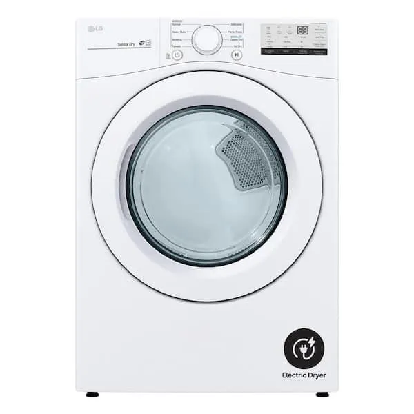 7.4 Cu. Ft. vented Stackable Electric Dryer in White with Sensor Dry