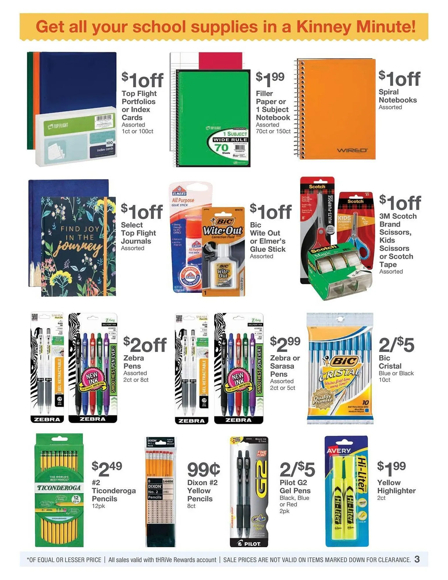 Weekly promotion Kinney Drugs Weekly Ad spanning from August 1 to August 31 2025 - Page 3 for Catalogue 365