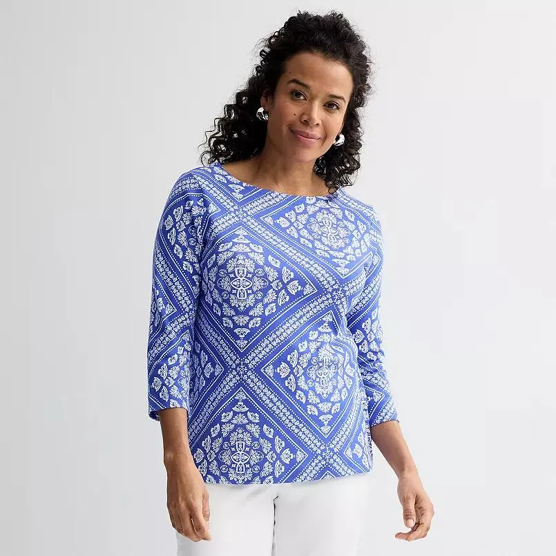Women's Croft & Barrow® Boatneck Top