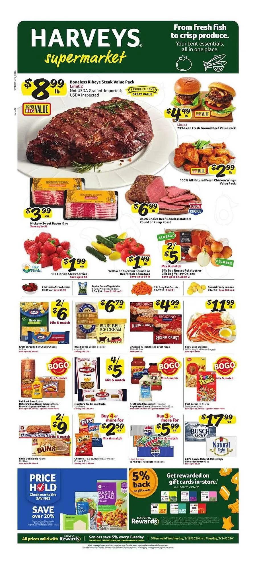 Weekly ad Harveys Supermarkets weekly ad from March 18 to March 24 2026 - Page 1