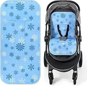 Orzbow Gel Stroller Cooling Pad, Reversible Baby Cooling Pad for Stroller with Premium Materials, Waterproof Seat Cooler Mat, Suitable for Various Scenarios, Keep Baby Cool in Summer, Large, Blue
