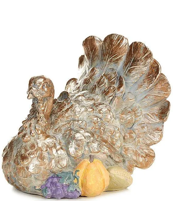 Festive Fall Collection Colorful Turkey Figurine