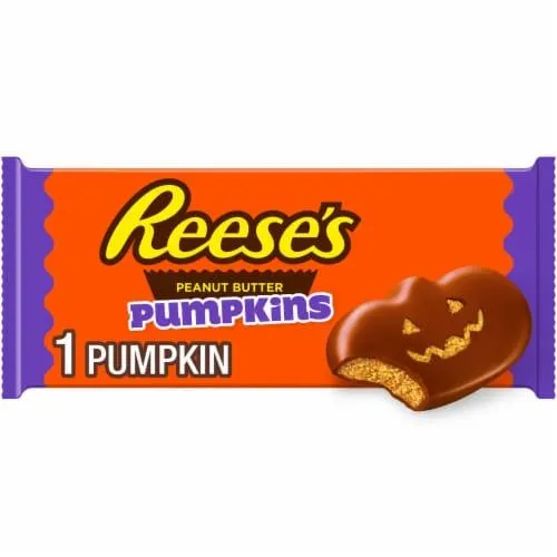 REESE'S Milk Chocolate Peanut Butter Pumpkins Halloween Candy Pack