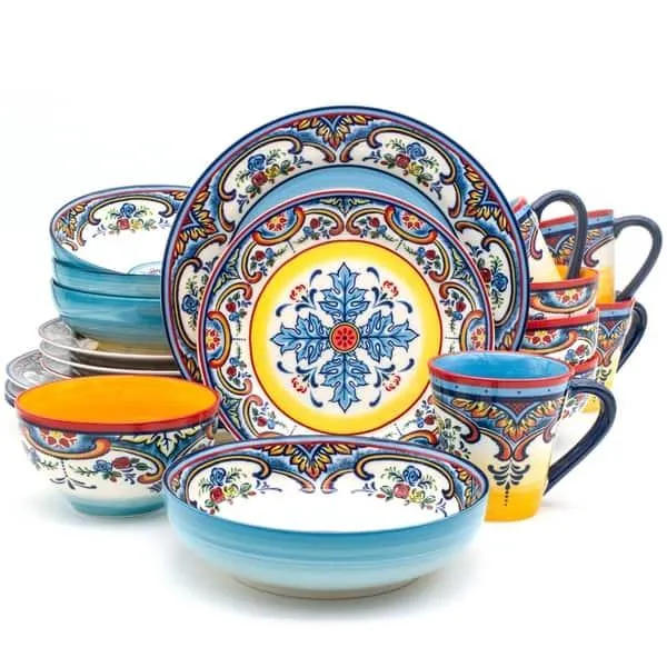 Euro Ceramica Zanzibar 20 Piece Stoneware Dinnerware Set