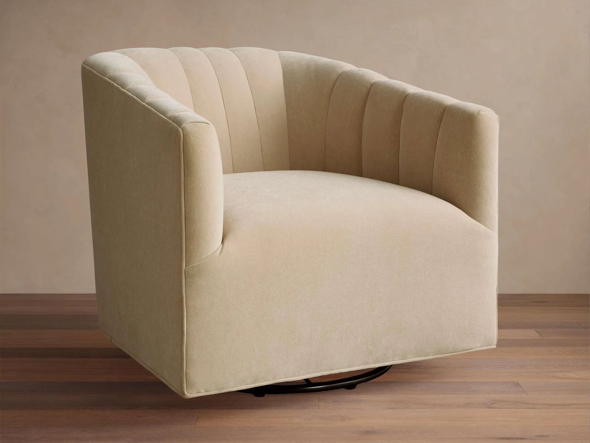 Ellison Channel-Stitched Swivel Chair