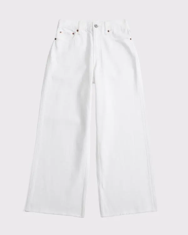Curve Love High Rise Cropped Wide Leg Jean