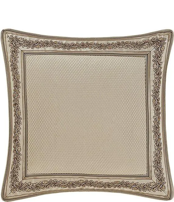 Gold Coast Woven Striped Framed Reversible Euro Sham