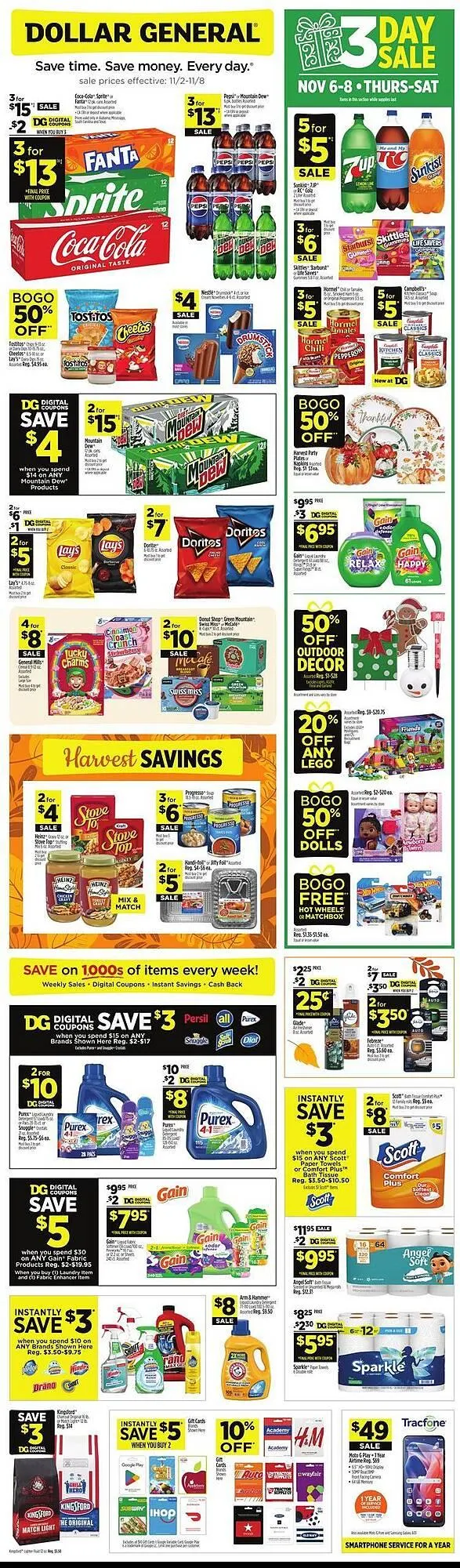 Weekly ad Dollar General weekly ad from November 6 to November 8 2025 - Page 1