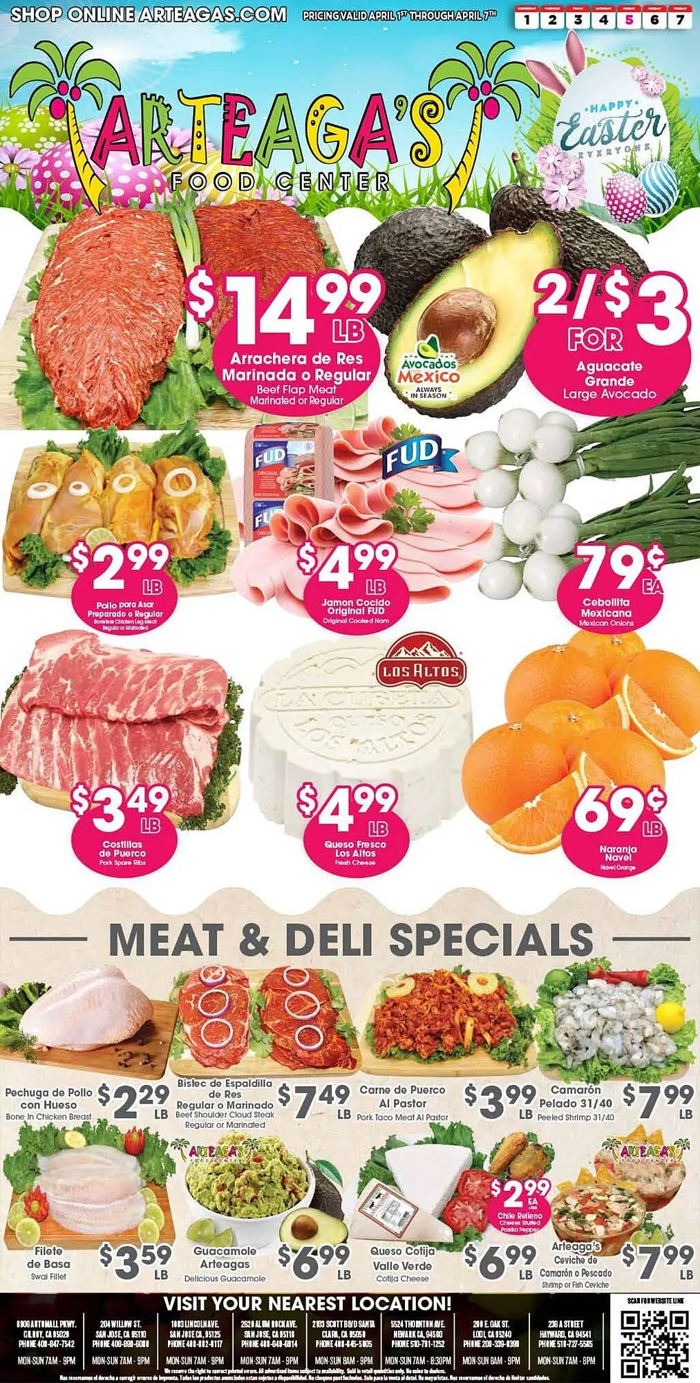 Weekly ad Arteagas Food Center weekly ad from April 1 to April 7 2026 - Page 1