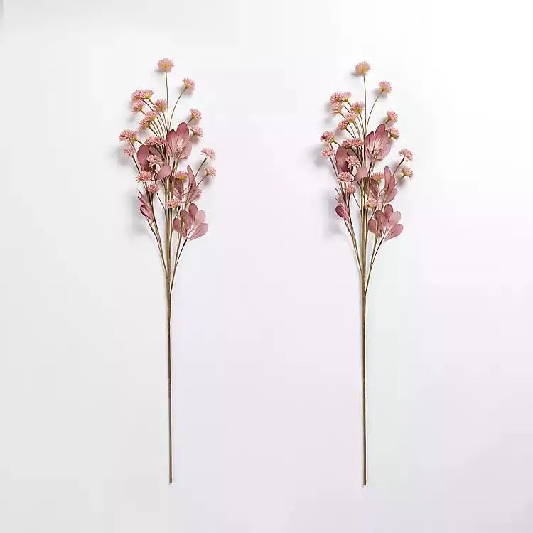 Burgundy Everlasting Flower Stems, Set of 2