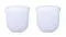 White Glass Wall Sconces from Glashütte Limburg, Germany, 1960s, Set of 2
