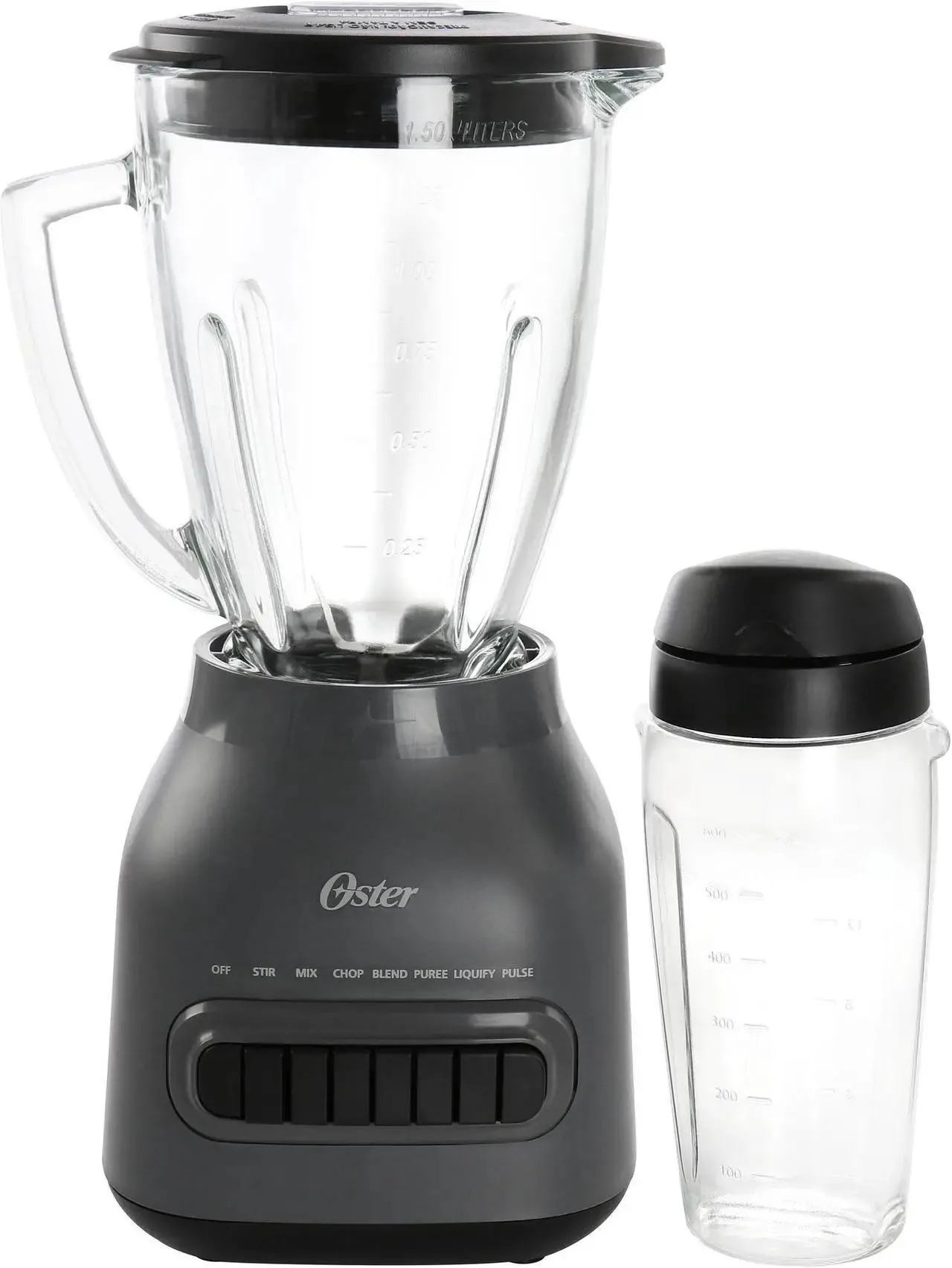 Oster Easy to Clean 700 Watt Blender with 20 Ounce Blend-N-Go Cup in Grey