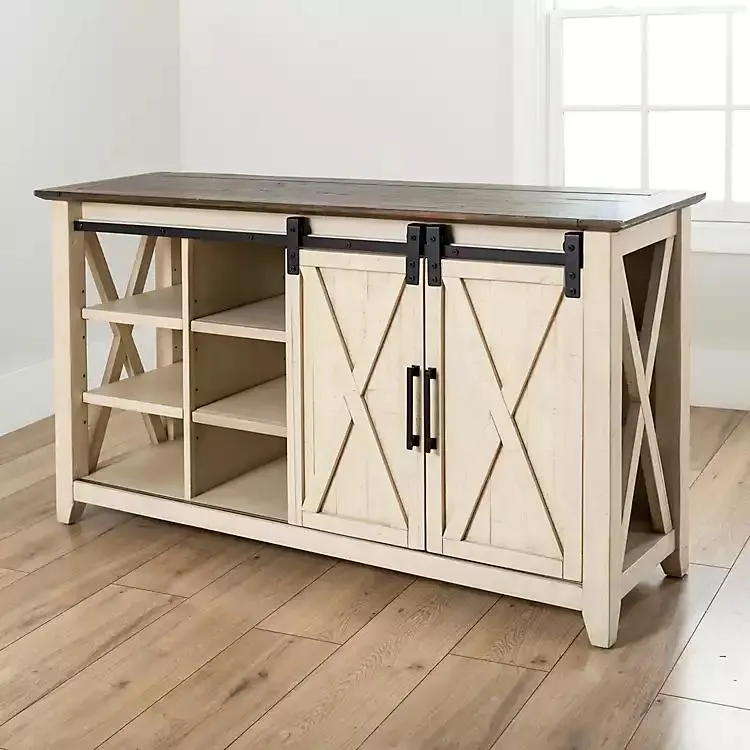 Dark Brown and Ivory Jackson Cabinet