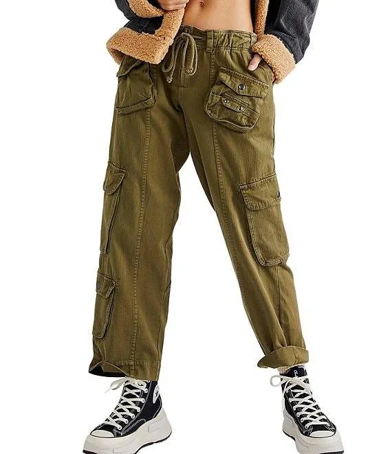 Tahiti Low Rise Straight Leg Cargo Pants