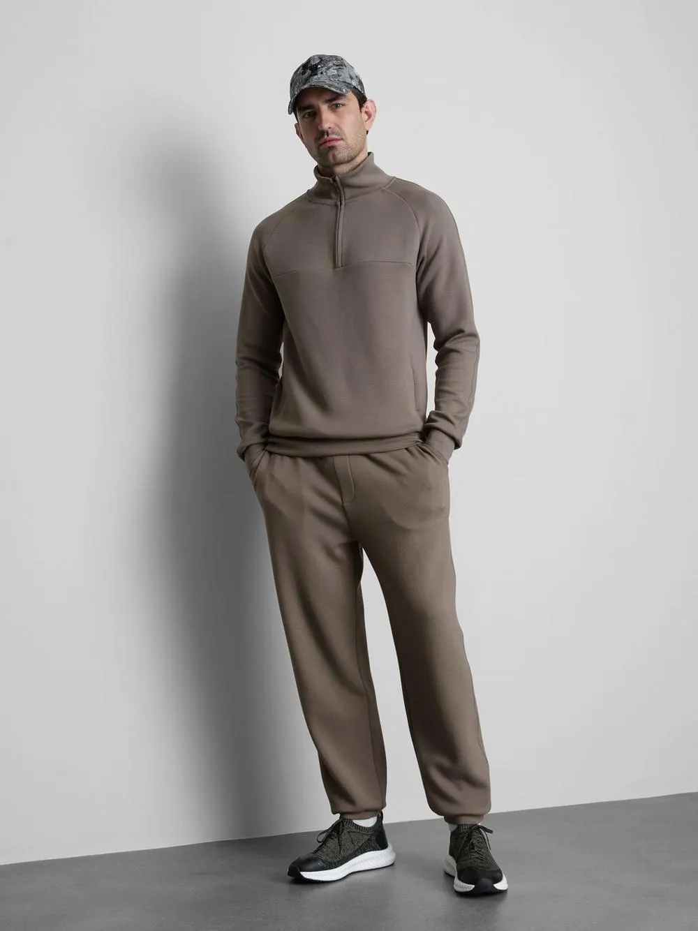 Soft Active Half-Zip Funnel Neck Sweatshirt