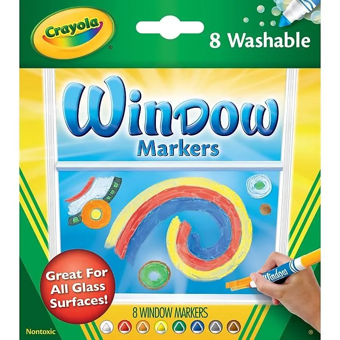 Crayola Washable Window Markers,