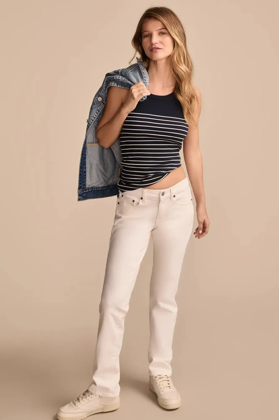 mid rise sweet straight bright white