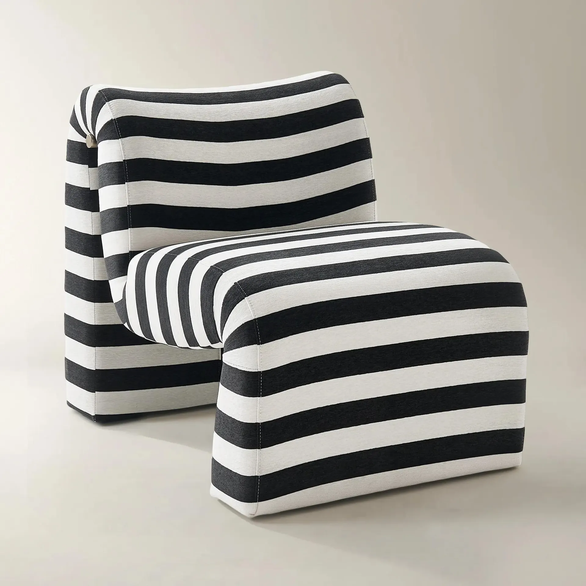 Cora Performance Chenille Accent Chair - Stripe