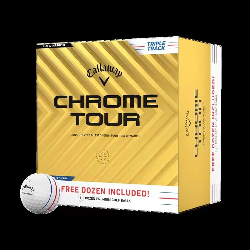 Chrome Tour Triple Track 4 Dozen Golf Balls