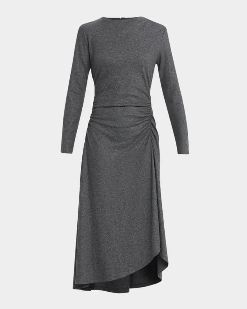 Theodora Long-Sleeve Midi Dress