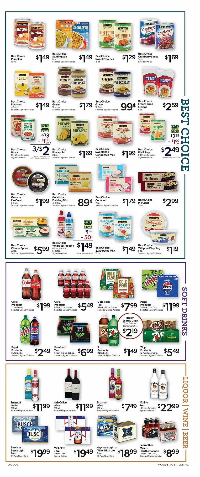 Weekly ad Woods Supermarket weekly ad from November 12 to November 18 2025 - Page 3