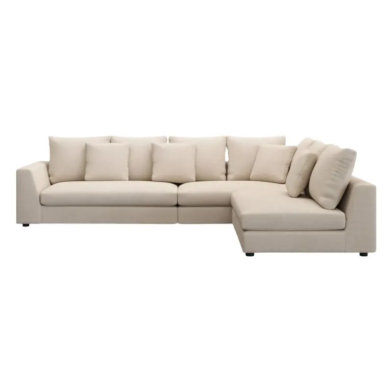 Gianni Sectional Sofa Cream