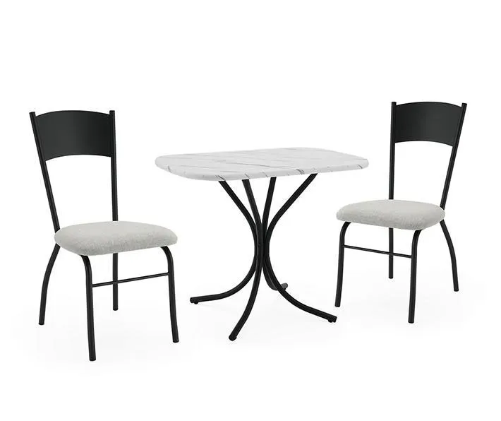 Shawnee Faux Marble 3-Piece Dining Set