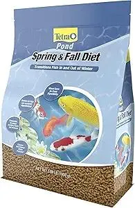 TetraPond Spring And Fall Diet 3.08 Pounds, Pond Fish Food, For Goldfish And Koi, 7 L