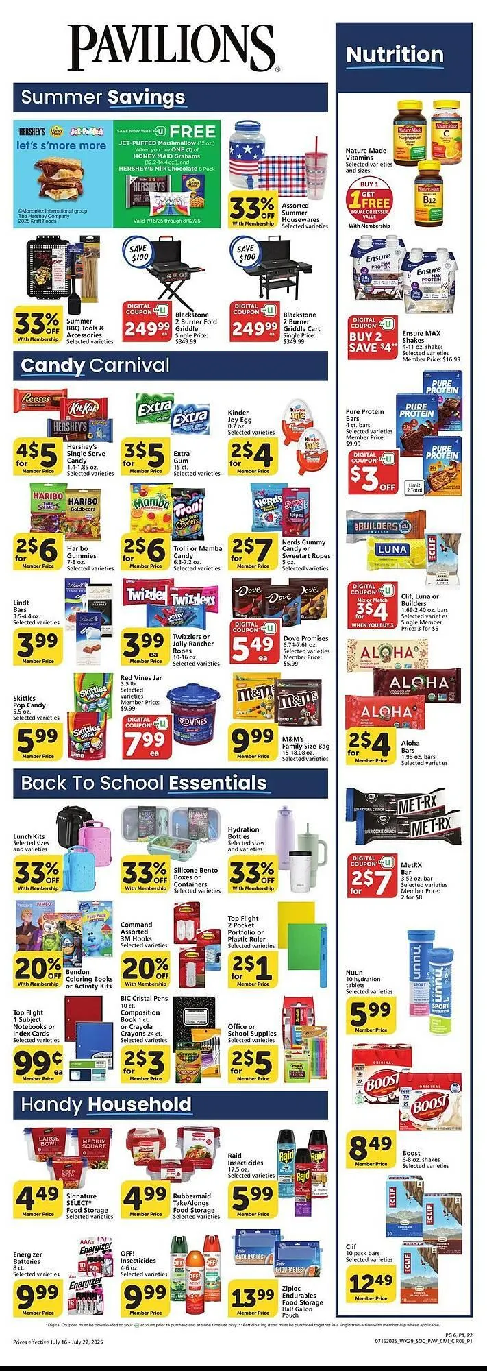 Weekly ad Pavilions Weekly Ad from July 16 to July 22 2025 - Page 6
