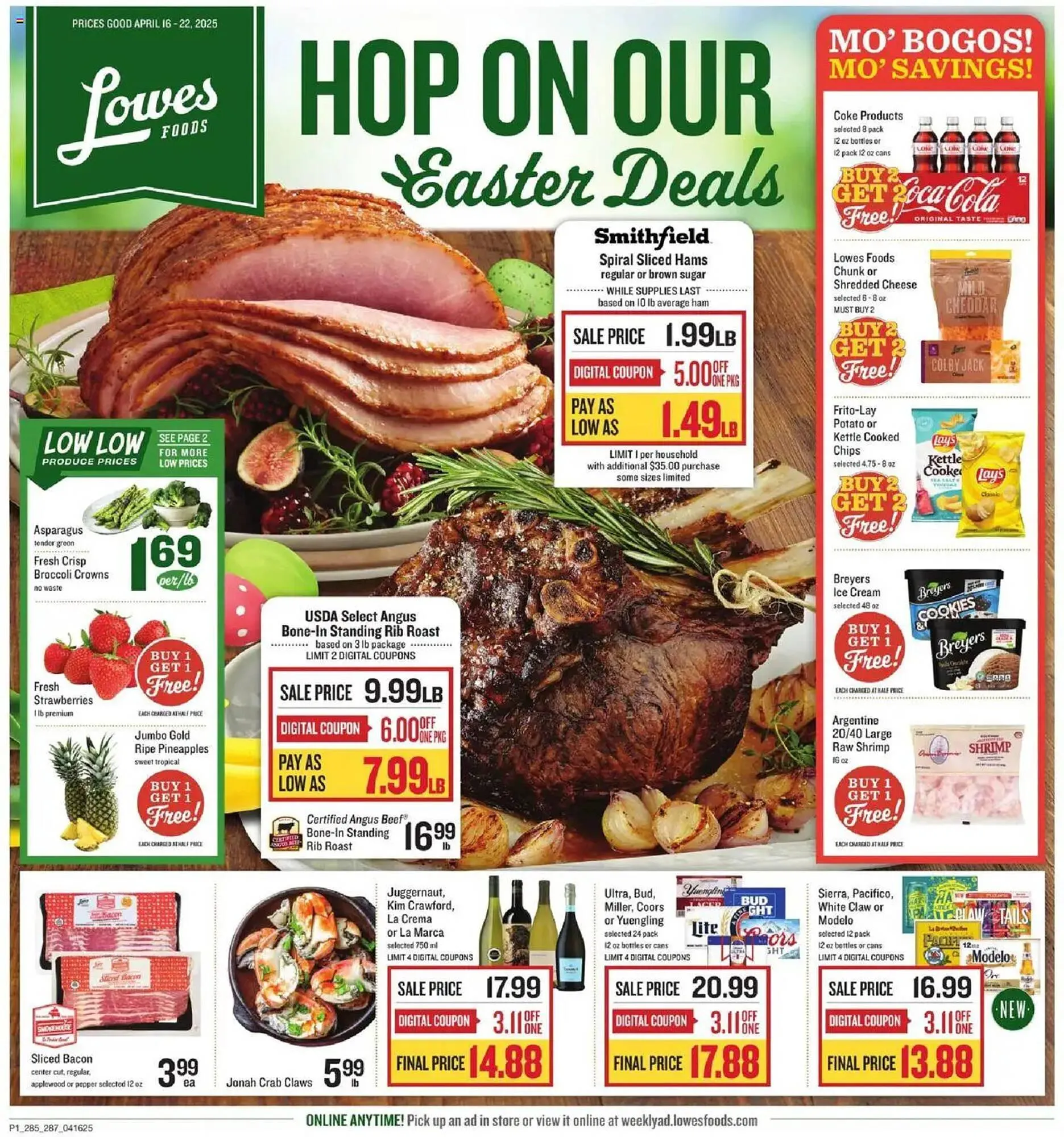 Weekly ad Lowes Foods Weekly Ad from April 16 to April 22 2025 - Page 1