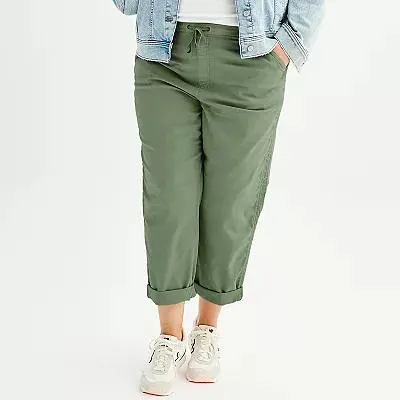 Plus Size Sonoma Goods For Life® Easy Paper Bag Waist Capri