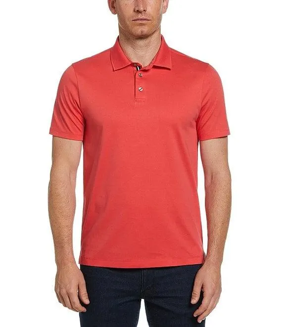 Performance Stretch Solid Interlock Short Sleeve Polo Shirt