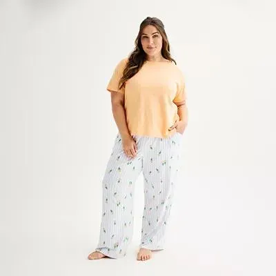 Plus Size Sonoma Goods For Life® Pajama Top & Pajama Pants Set
