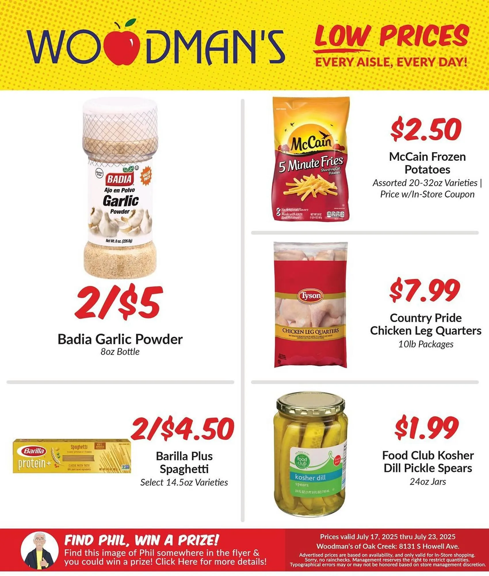 Weekly ad Woodman's Weekly Ad from July 17 to July 23 2025 - Page 1