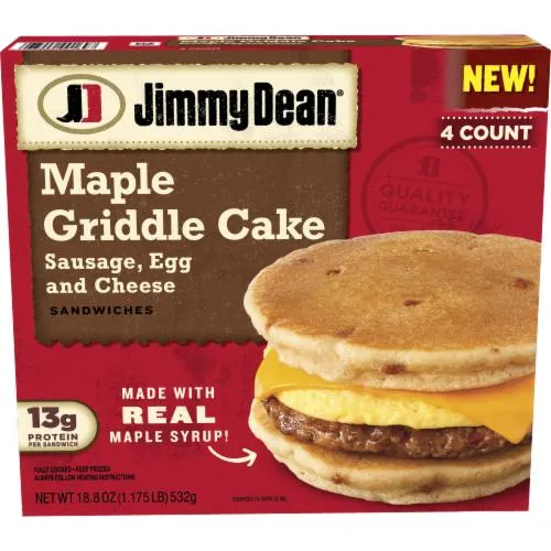 Jimmy Dean® Sausage Egg & Cheese Maple Griddle Cake Sandwiches