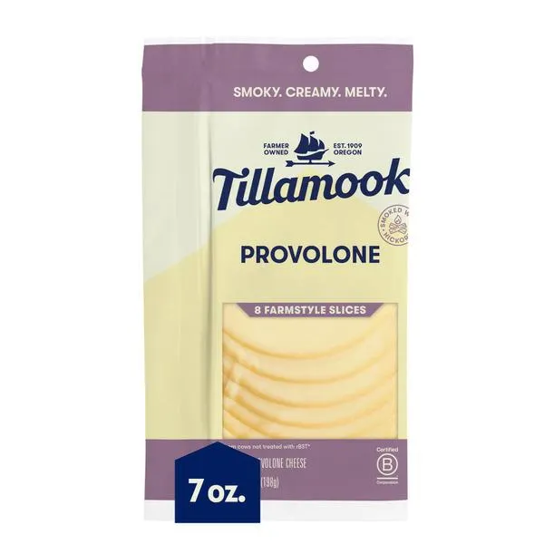 Tillamook Farmstyle Provolone Cheese Slices