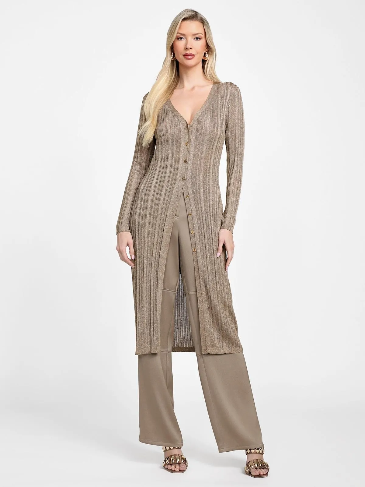 Gia Lurex Long Cardigan