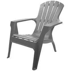 Gracious Living® Neutral Gray Adirondack Chair