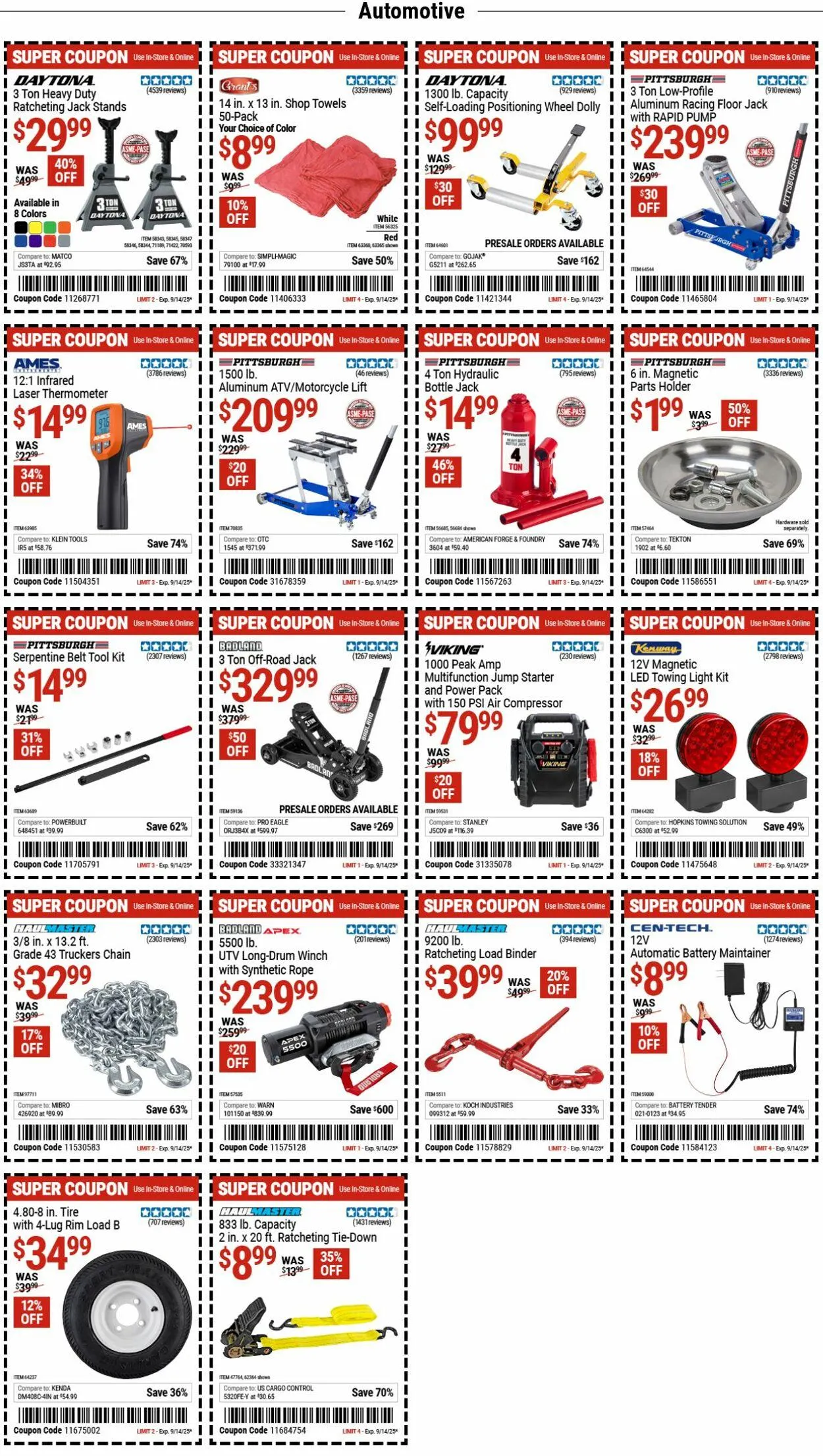 Weekly ad Harbor Freight Current weekly ad from September 8 to September 17 2025 - Page 2