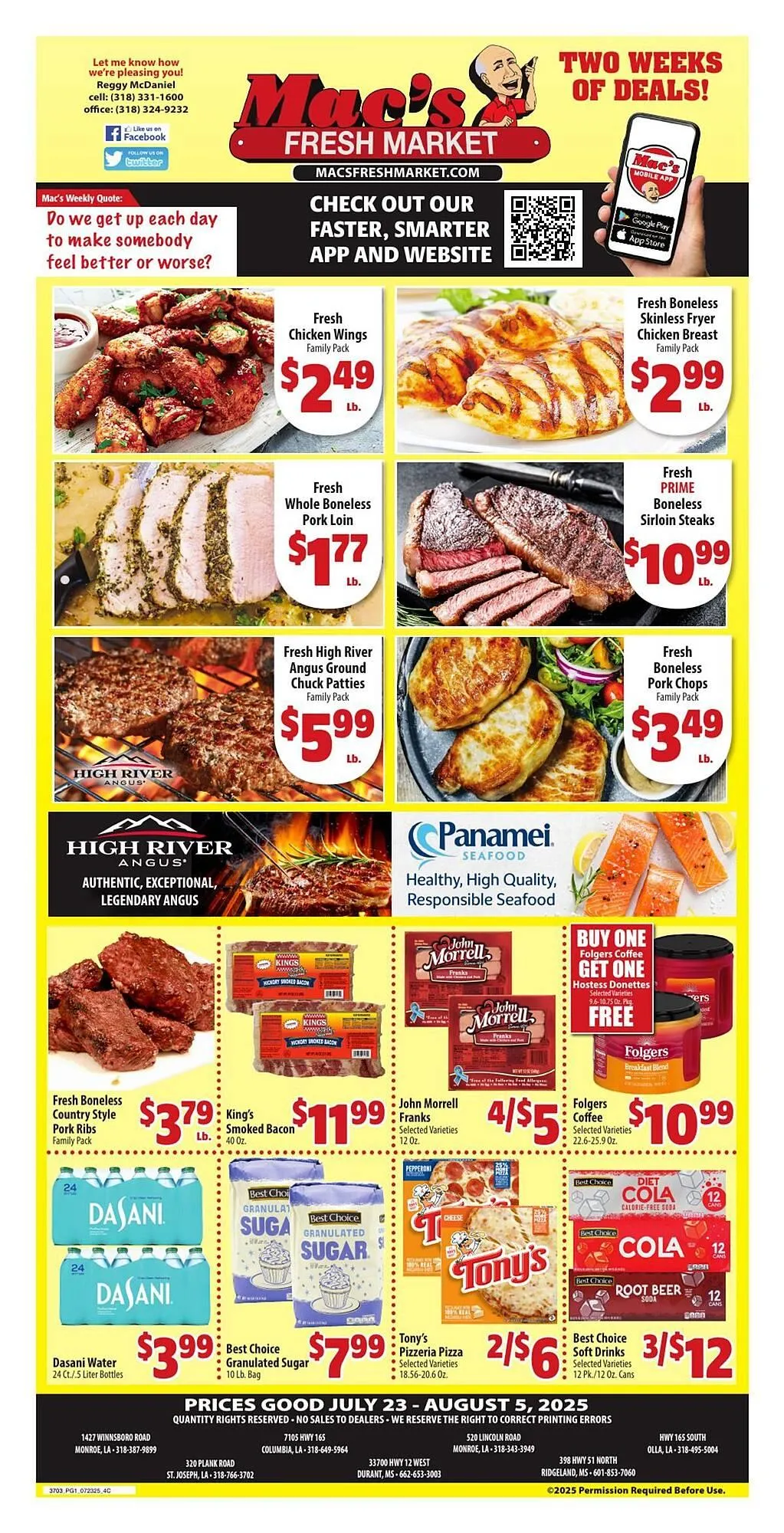 Weekly ad Mac's Market Weekly Ad from July 23 to August 6 2025 - Page 1