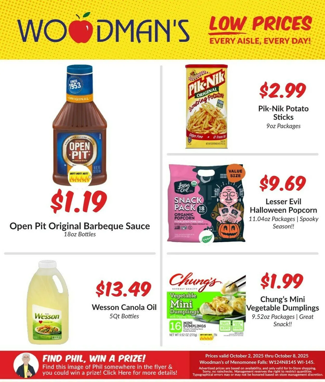 Weekly ad Woodman's Market - MENOMONEE FALLS, WI from October 2 to October 8 2025 - Page 1