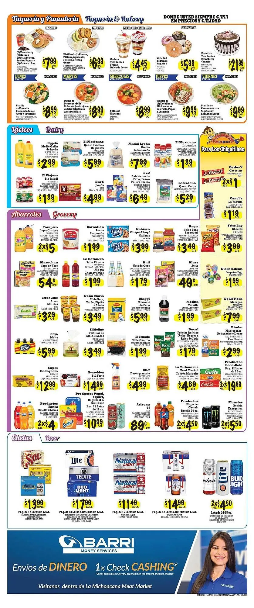 Weekly ad La Michoacana weekly ad from October 15 to October 28 2025 - Page 2