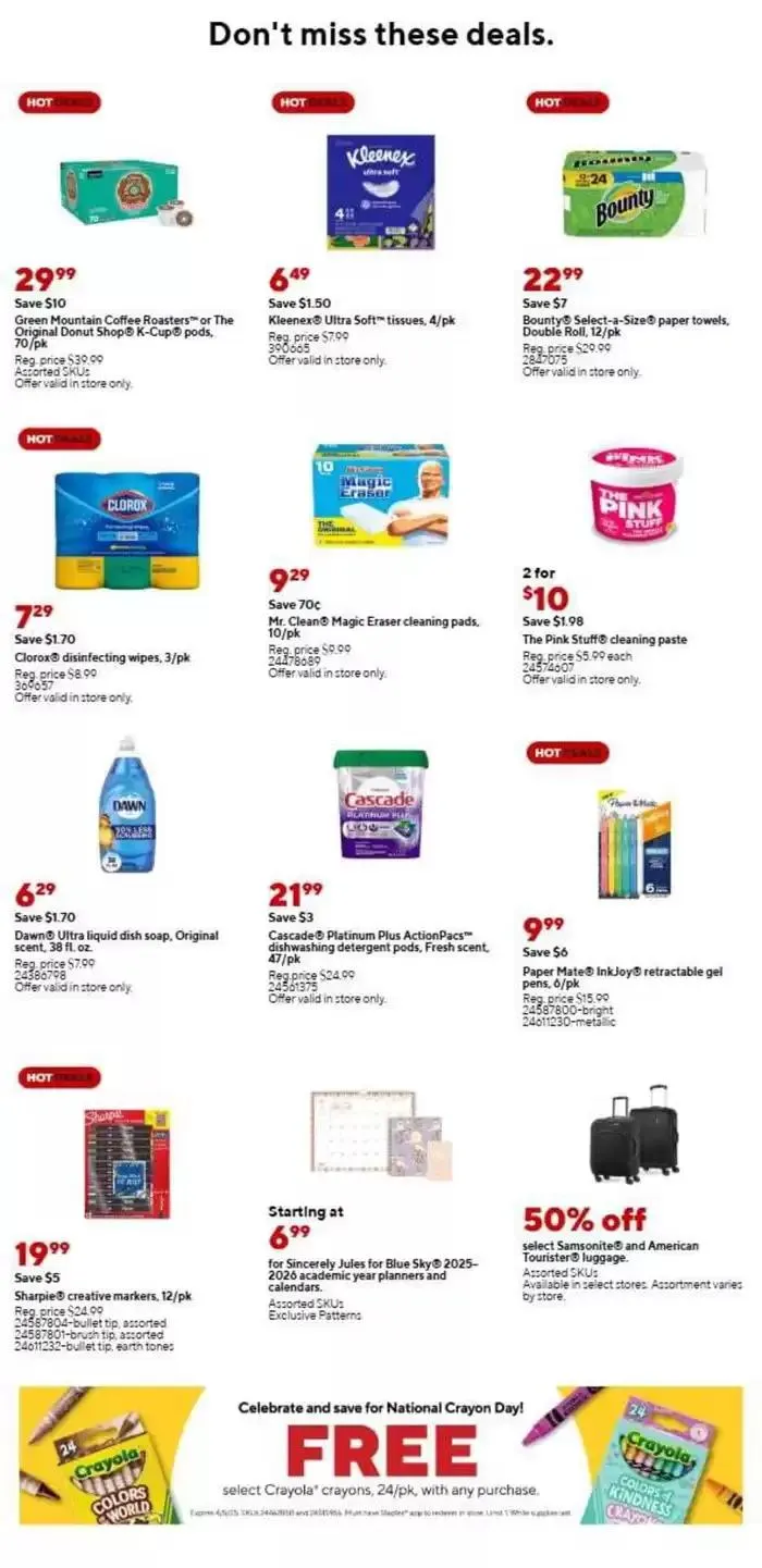 Weekly ad Staples flyer from March 30 to April 5 2025 - Page 3