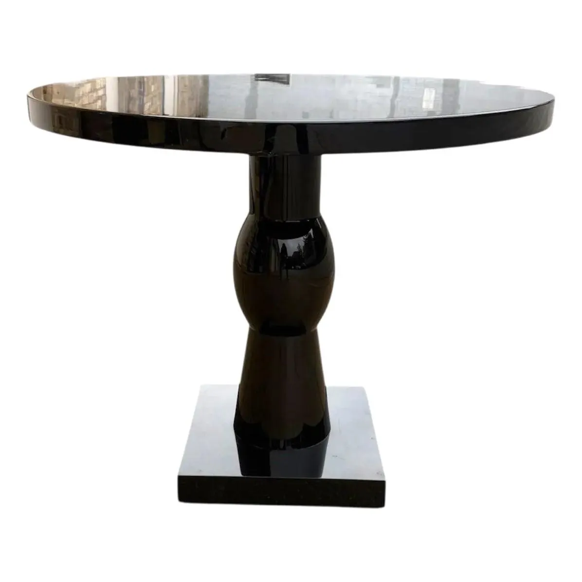 Christian Liaigre for Holly Hunt Black Lacquer Scarabee Dining or Center Table