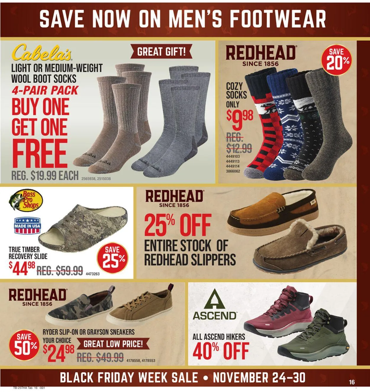 Weekly promotion Cabela's Current weekly ad spanning from November 24 to November 30 2025 - Page 15 for Catalogue 365