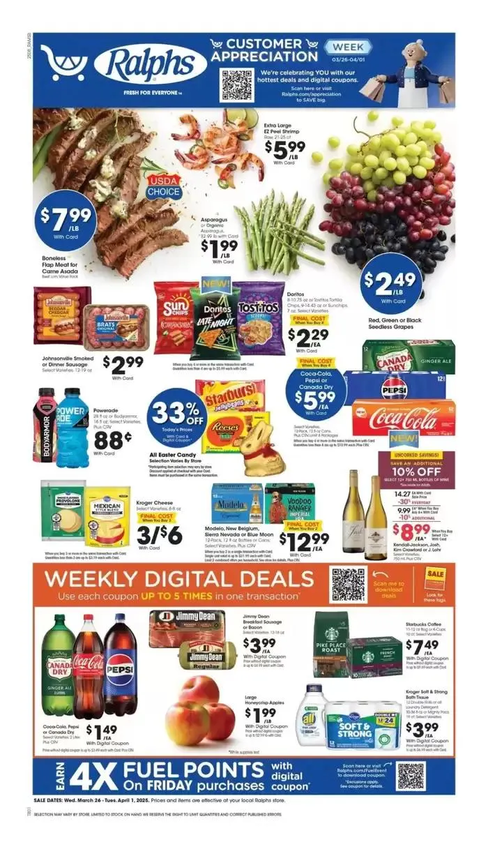 Weekly ad Ralphs Weekly ad from March 26 to April 1 2025 - Page 1