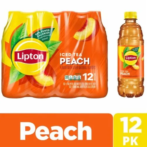 Lipton® Peach Iced Tea Multipack Bottles