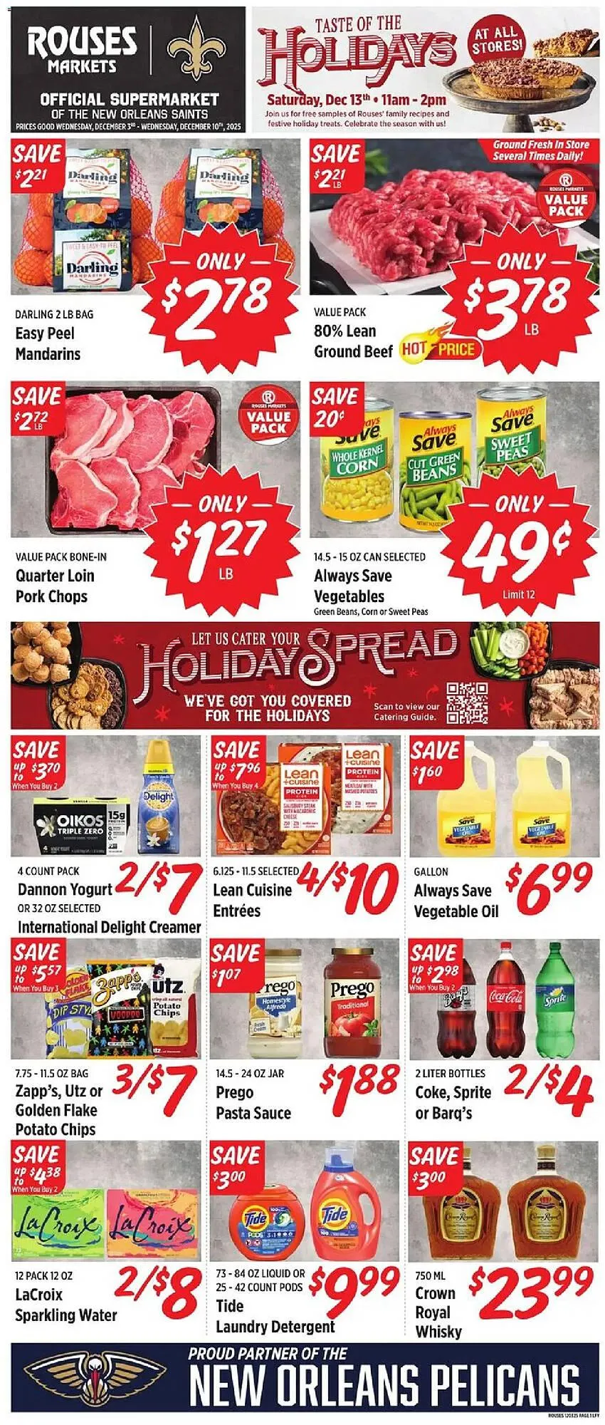 Weekly ad Rouses weekly ad from December 3 to December 9 2025 - Page 1